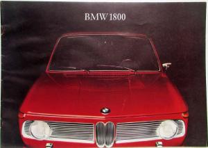 1966 BMW 1800 Sales Brochure