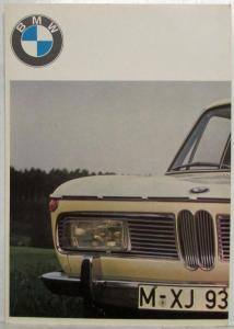 1967 BMW Line of Vehicles Sales Folder Brochure - German Text