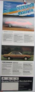 1981 Ford Cars Sales Brochure Fold Out Original