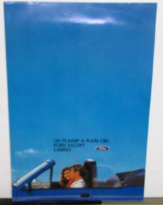 1984 Ford Escort Cabrio English FRENCH TEXT Sales Brochure Original