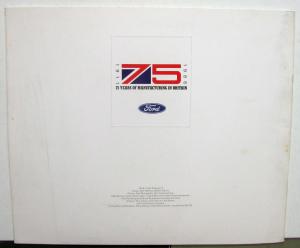 1986 Ford English Sales Brochure Original