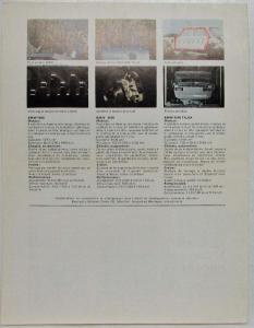 1969 BMW 1800 2000 2000 Tilux Sales Folder Brochure - French Text