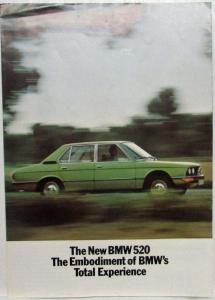 1973 BMW 520 Sales Folder Brochure