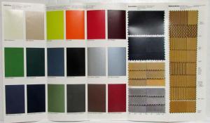 1975 BMW Color and Upholstery - Farben Polster Folder - Multi-language