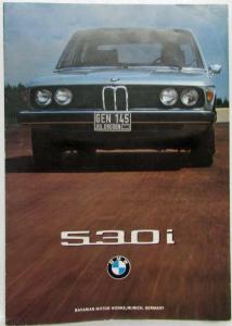 1975 BMW 530i Sales Folder