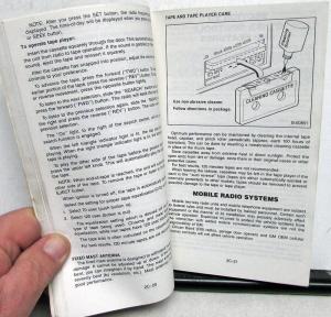 1987 Chevrolet Truck S10 Pickup Owners Manual