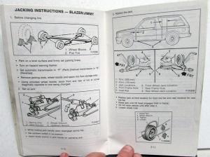 1987 Chevrolet Truck S10 Pickup Owners Manual