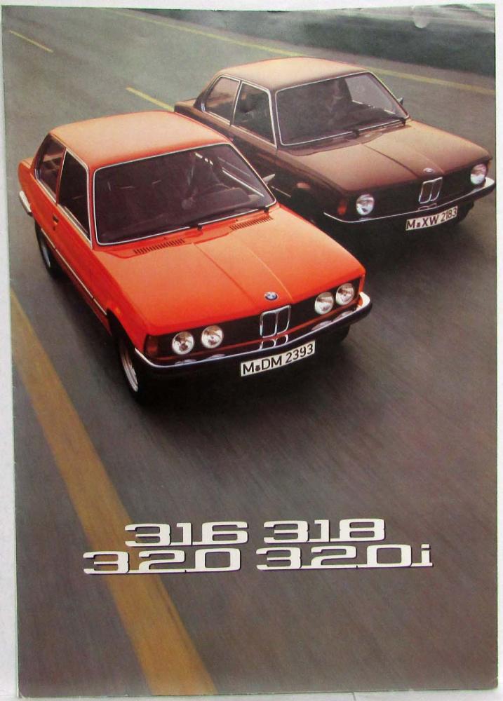 1975 BMW 316 318 320 320i Sales Folder - Dutch Text