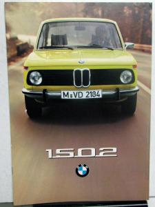 1975 BMW 1502 Sales Brochure - German Text