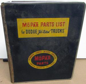1948 - 1953 Dodge Truck Dealer B Series Parts Book With Route Van Original