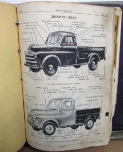 1948 - 1953 Dodge Truck Dealer B Series Parts Book With Route Van Original