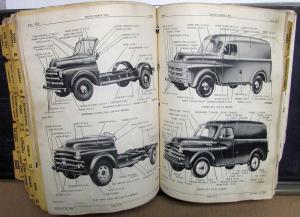 1948 - 1953 Dodge Truck Dealer B Series Parts Book With Route Van Original