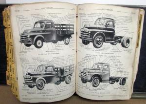 1948 - 1953 Dodge Truck Dealer B Series Parts Book With Route Van Original