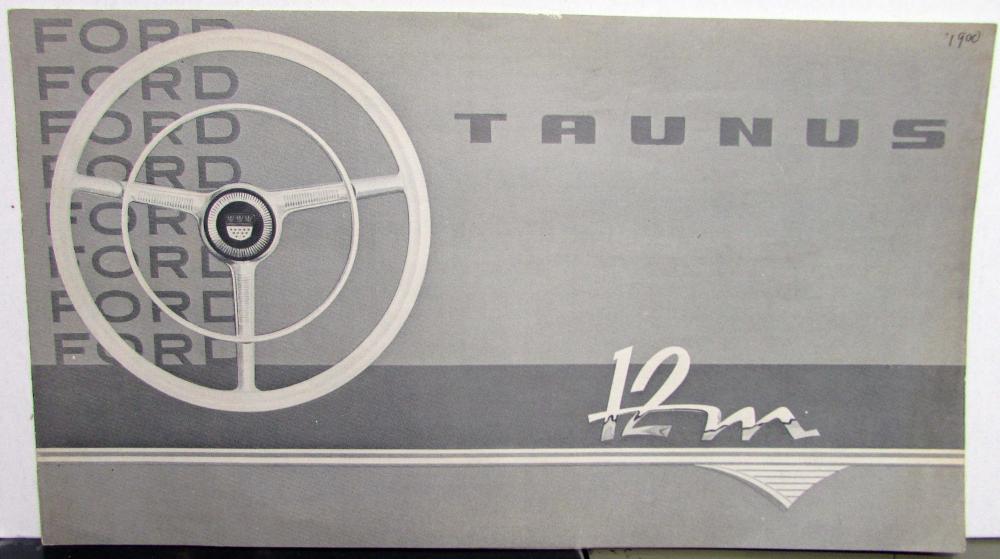 1950 Ford Taunus GERMAN TEXT Sales Brochure Original