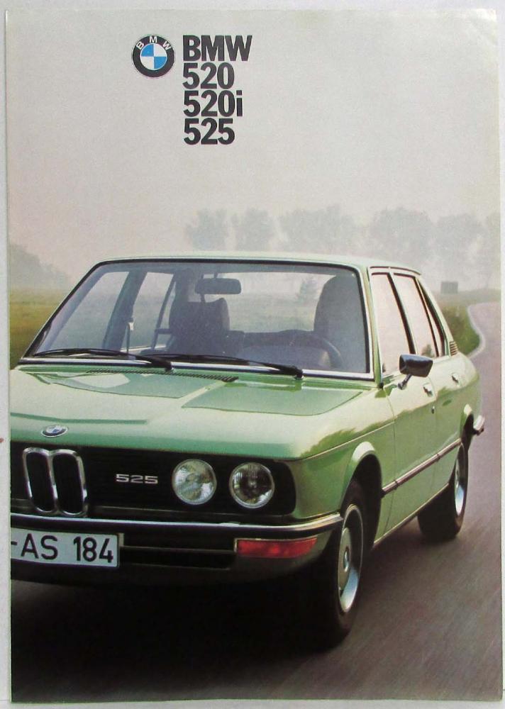 1975-1976 BMW 520 520i 525 Sales Folder - German Text