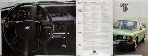 1975-1976 BMW 520 520i 525 Sales Folder - German Text