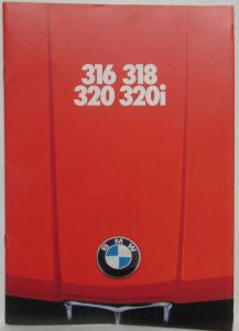 1976 BMW 316 318 320 320i Sales Brochure - German Text