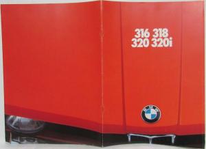 1976 BMW 316 318 320 320i Sales Brochure - German Text