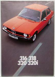 1976 BMW 316 318 320 320i Sales Folder - German Text