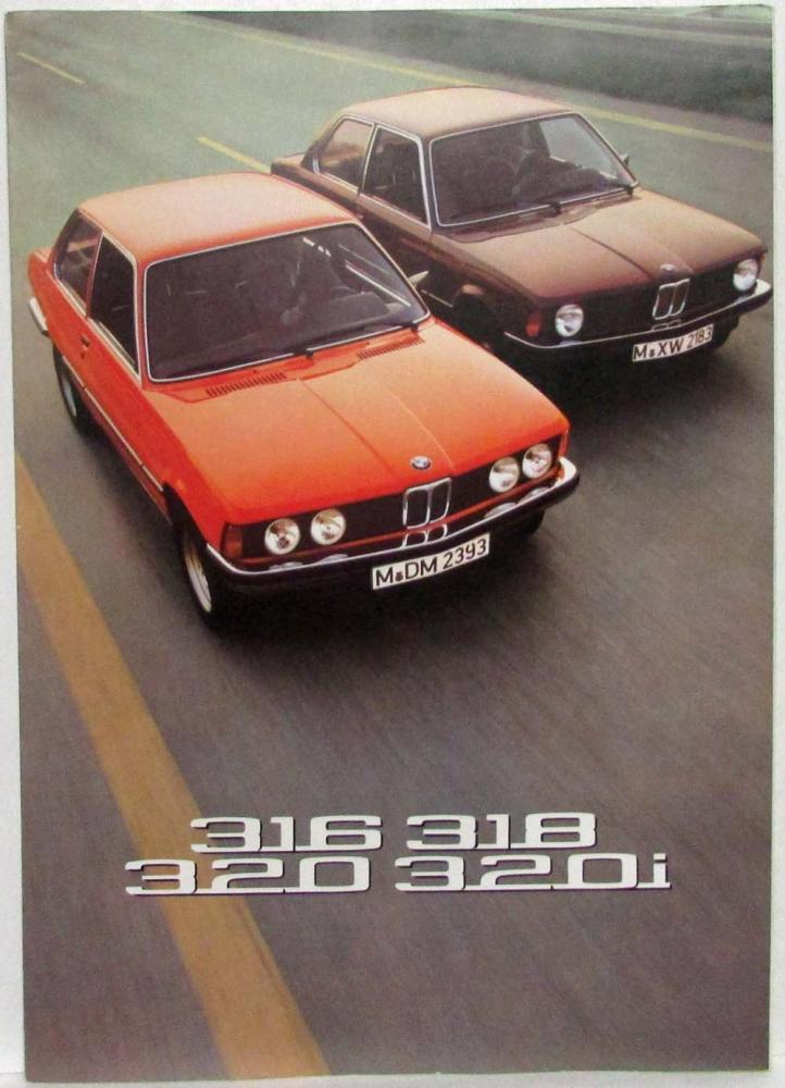 1976 BMW 316 318 320 320i Sales Folder