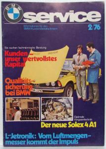 1976 BMW Service Information for the BMW Customer Service Specialist - German
