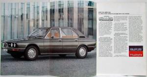 1976 BMW 525 528 Sales Brochure - French Text