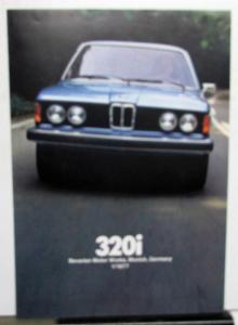 1977 BMW 320i Sales Folder