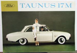1962 Ford Taunus 17M German French Text Sales Brochure Original