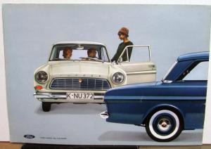 1963 Ford Taunus 12M German English Text Sales brochure Original