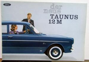 1963 Ford Taunus 12M German Text Sales brochure Original