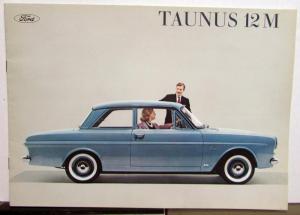 1962 1963 1694 1965 1966 Ford Taunus 12M German Text Sales Brochure Original