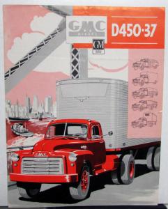 1952 GMC D450 37 3-71 Diesel Engine Truck Sales Brochure Folder Original
