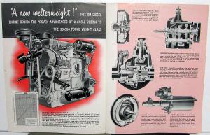 1952 GMC D450 37 3-71 Diesel Engine Truck Sales Brochure Folder Original