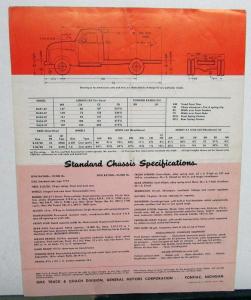 1952 GMC D450 37 3-71 Diesel Engine Truck Sales Brochure Folder Original
