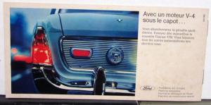 1964 1965 1966 1967 Ford Taunus 17M German French Text Sales Brochure Original