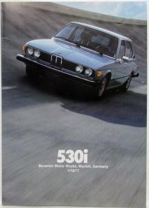 1977 BMW 530i Sales Folder