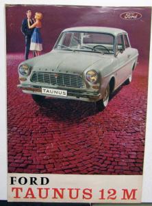 1966 1967 1968 1969 1970 Ford Taunus 12M German French Text Sales brochure orig
