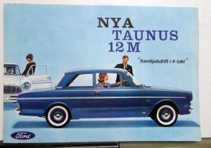 1966 1967 1968 1969 1970 Ford Taunus 12M Swedish Text Sales Brochure Original