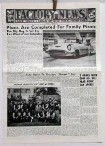 1952 GMC Truck Div Factory News Vol 23 No 14 Buick XP 300 & Other News Original