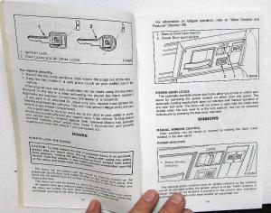 1988 Chevrolet Truck S10 Pickup Owners Manual