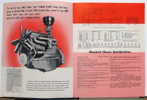 1952 GMC 450 30 & F450 30 Series Gas Truck 302 Engine Sale Brochure RED Folder