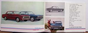 1967 Ford Taunus 12M 15M German Italian Text Sales Brochure Original