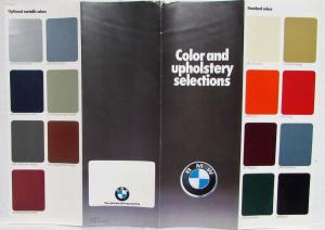 1977 BMW Color and Upholstery Folder - 320i 530i 630CSi