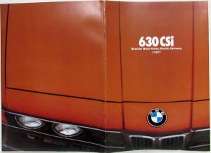 1977 BMW 630CSi Prestige Sales Brochure