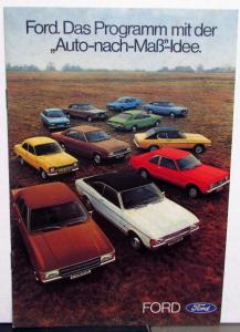 1972 Ford 17M German Text Color Upholstery Options Includes Sales brochure Orig