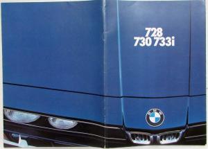 1977 BMW 728 730 733i Prestige Sales Brochure