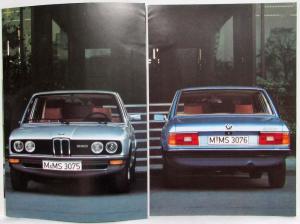 1978 BMW 518 520 525 528i Prestige Sales Brochure