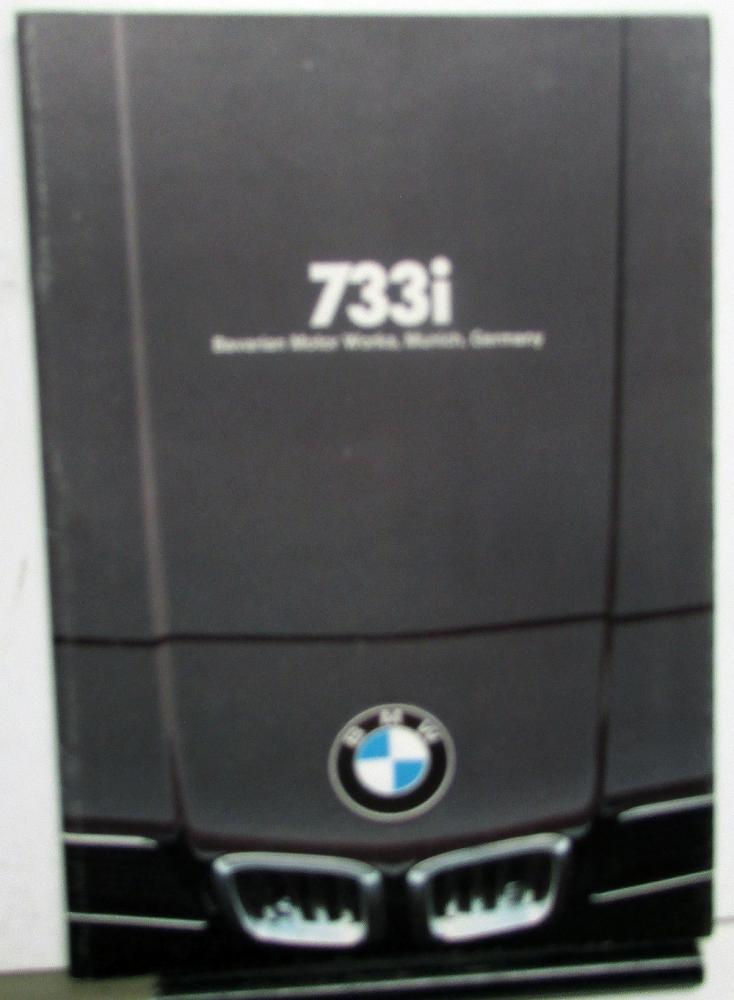 1978 BMW 733i Prestige Sales Brochure