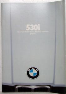 1978 BMW 530i Prestige Sales Brochure