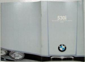 1978 BMW 530i Prestige Sales Brochure
